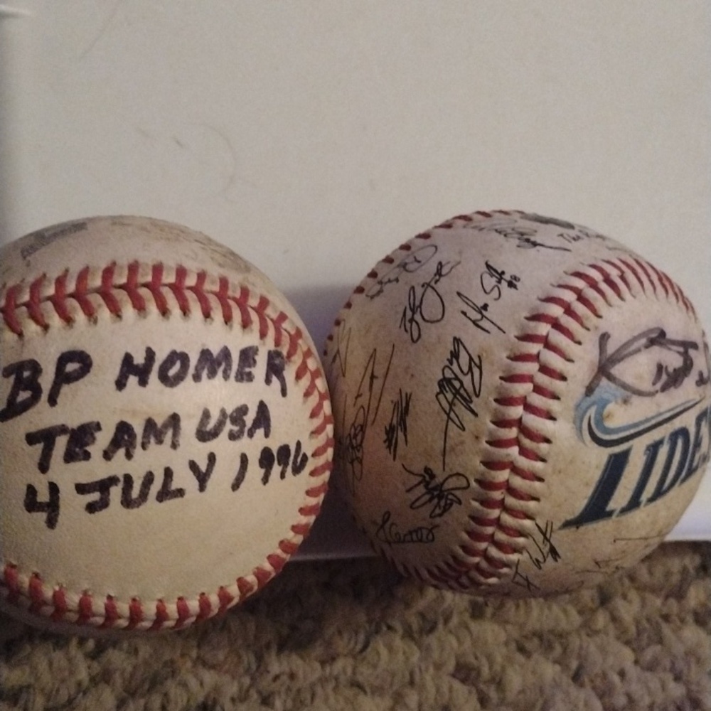 Two Autographed Baseballs